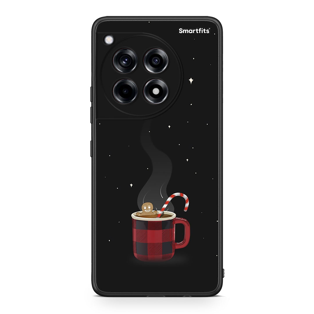 OnePlus 12 Xmas Bathing θήκη από τη Smartfits με σχέδιο στο πίσω μέρος και μαύρο περίβλημα | Smartphone case with colorful back and black bezels by Smartfits