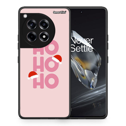 Θήκη OnePlus 12 Xmas Ho Ho Ho από τη Smartfits με σχέδιο στο πίσω μέρος και μαύρο περίβλημα | OnePlus 12 Xmas Ho Ho Ho case with colorful back and black bezels