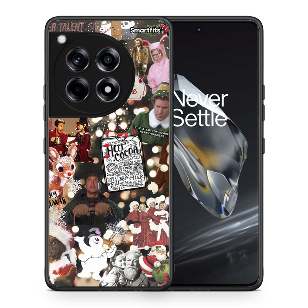 Θήκη OnePlus 12 Xmas Movies από τη Smartfits με σχέδιο στο πίσω μέρος και μαύρο περίβλημα | OnePlus 12 Xmas Movies case with colorful back and black bezels