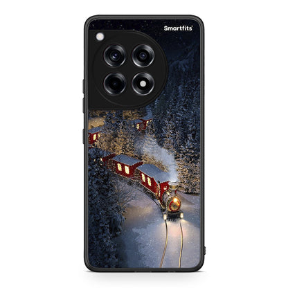 OnePlus 12 Xmas Train θήκη από τη Smartfits με σχέδιο στο πίσω μέρος και μαύρο περίβλημα | Smartphone case with colorful back and black bezels by Smartfits