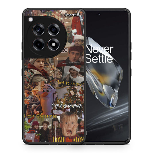 Θήκη OnePlus 12 Xmas Wishes από τη Smartfits με σχέδιο στο πίσω μέρος και μαύρο περίβλημα | OnePlus 12 Xmas Wishes case with colorful back and black bezels