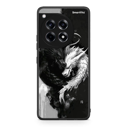 OnePlus 12 Yin Yang Θήκη από τη Smartfits με σχέδιο στο πίσω μέρος και μαύρο περίβλημα | Smartphone case with colorful back and black bezels by Smartfits
