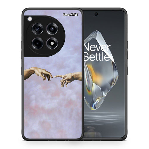 Θήκη OnePlus 12R 5G Adam Hand από τη Smartfits με σχέδιο στο πίσω μέρος και μαύρο περίβλημα | OnePlus 12R 5G Adam Hand case with colorful back and black bezels