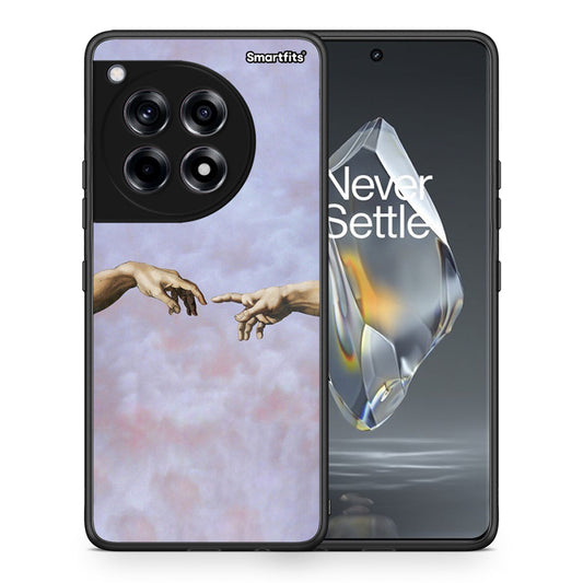 Θήκη OnePlus 12R 5G Adam Hand από τη Smartfits με σχέδιο στο πίσω μέρος και μαύρο περίβλημα | OnePlus 12R 5G Adam Hand case with colorful back and black bezels