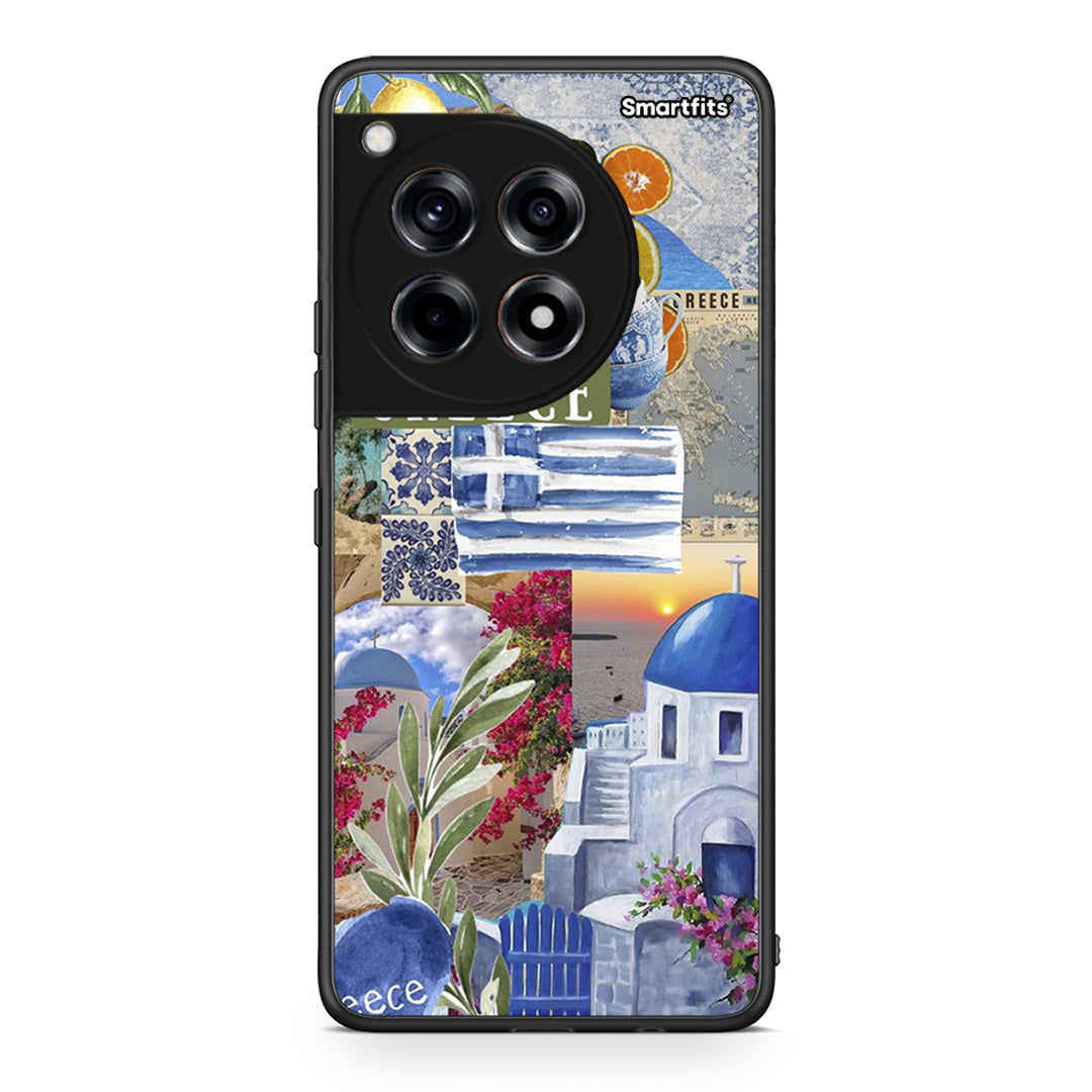 OnePlus 12R 5G All Greek Θήκη από τη Smartfits με σχέδιο στο πίσω μέρος και μαύρο περίβλημα | Smartphone case with colorful back and black bezels by Smartfits