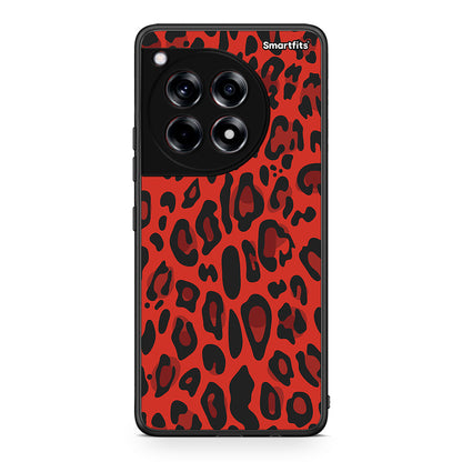 4 - OnePlus 12R 5G Red Leopard Animal case, cover, bumper