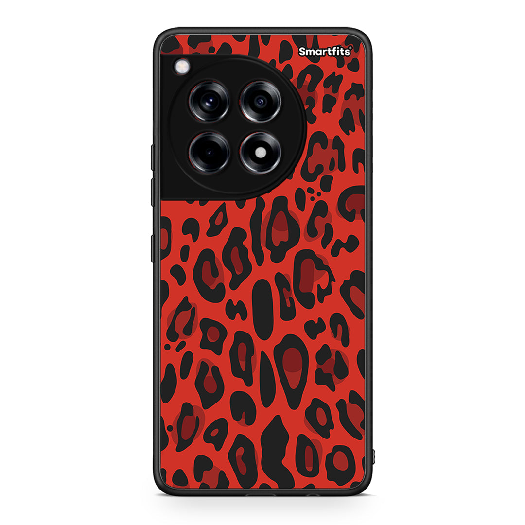 4 - OnePlus 12R 5G Red Leopard Animal case, cover, bumper
