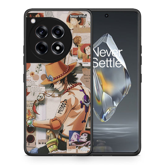 Θήκη OnePlus 12R 5G Anime Collage από τη Smartfits με σχέδιο στο πίσω μέρος και μαύρο περίβλημα | OnePlus 12R 5G Anime Collage case with colorful back and black bezels