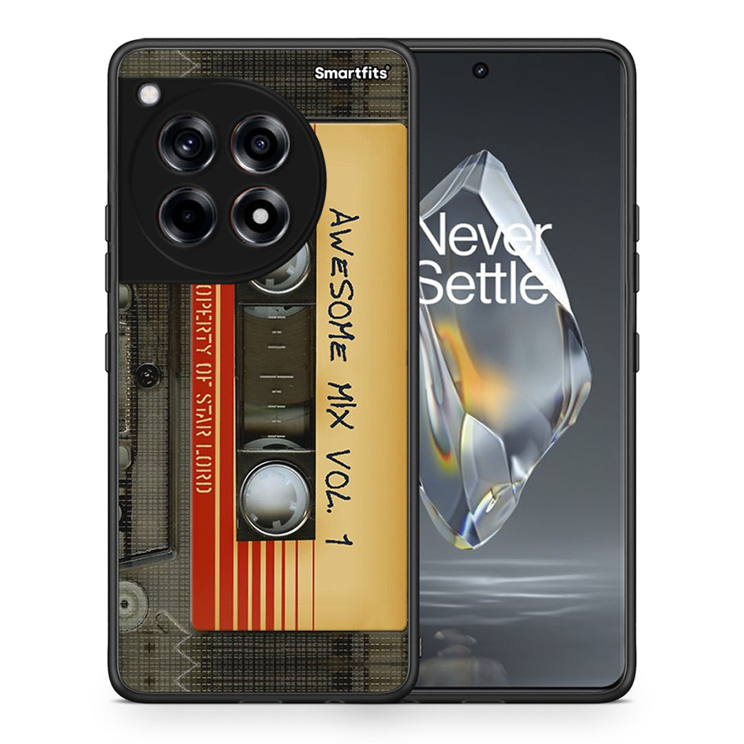 Θήκη OnePlus 12R 5G Awesome Mix από τη Smartfits με σχέδιο στο πίσω μέρος και μαύρο περίβλημα | OnePlus 12R 5G Awesome Mix case with colorful back and black bezels