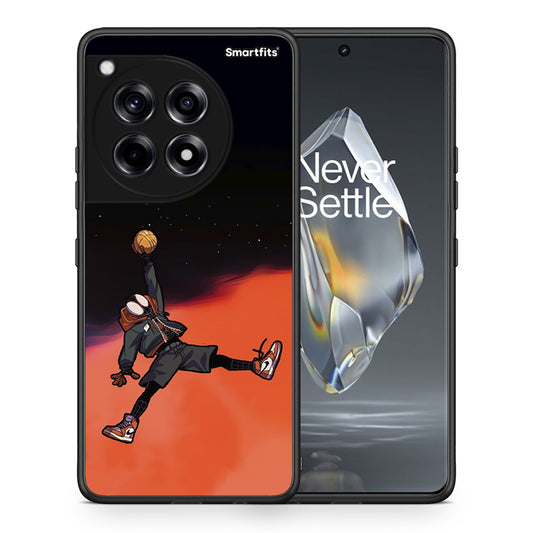 Θήκη OnePlus 12R 5G Basketball Hero από τη Smartfits με σχέδιο στο πίσω μέρος και μαύρο περίβλημα | OnePlus 12R 5G Basketball Hero case with colorful back and black bezels