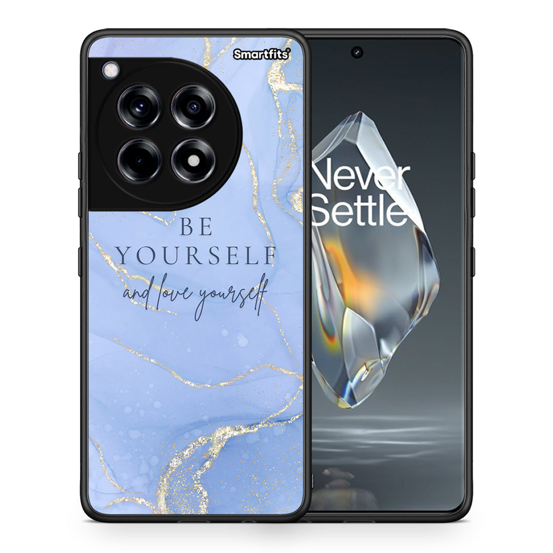 Θήκη OnePlus 12R 5G Be Yourself από τη Smartfits με σχέδιο στο πίσω μέρος και μαύρο περίβλημα | OnePlus 12R 5G Be Yourself case with colorful back and black bezels