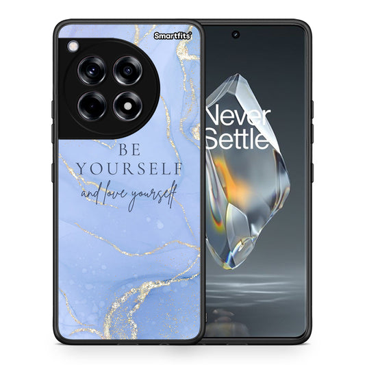 Θήκη OnePlus 12R 5G Be Yourself από τη Smartfits με σχέδιο στο πίσω μέρος και μαύρο περίβλημα | OnePlus 12R 5G Be Yourself case with colorful back and black bezels