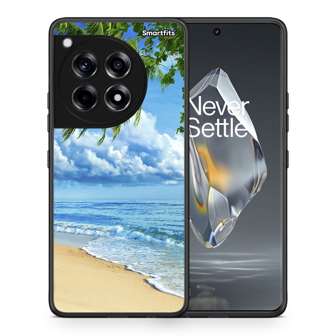 Θήκη OnePlus 12R 5G Beautiful Beach από τη Smartfits με σχέδιο στο πίσω μέρος και μαύρο περίβλημα | OnePlus 12R 5G Beautiful Beach case with colorful back and black bezels