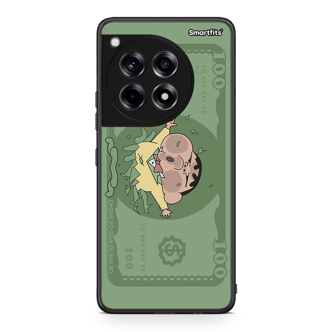 OnePlus 12R 5G Big Money Θήκη Αγίου Βαλεντίνου από τη Smartfits με σχέδιο στο πίσω μέρος και μαύρο περίβλημα | Smartphone case with colorful back and black bezels by Smartfits