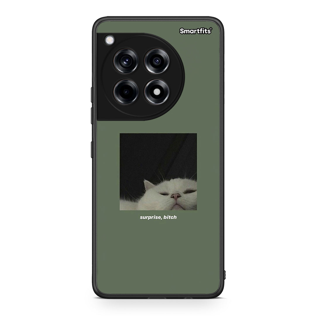 OnePlus 12R 5G Bitch Surprise θήκη από τη Smartfits με σχέδιο στο πίσω μέρος και μαύρο περίβλημα | Smartphone case with colorful back and black bezels by Smartfits