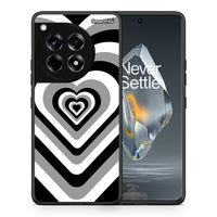 Thumbnail for Θήκη OnePlus 12R 5G Black Hearts από τη Smartfits με σχέδιο στο πίσω μέρος και μαύρο περίβλημα | OnePlus 12R 5G Black Hearts case with colorful back and black bezels