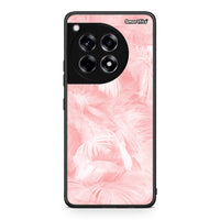 Thumbnail for 33 - OnePlus 12R 5G Pink Feather Boho case, cover, bumper