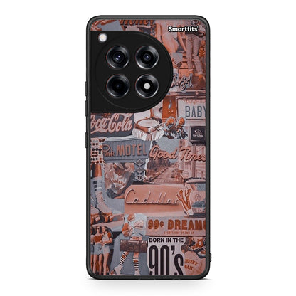 OnePlus 12R 5G Born In 90s θήκη από τη Smartfits με σχέδιο στο πίσω μέρος και μαύρο περίβλημα | Smartphone case with colorful back and black bezels by Smartfits