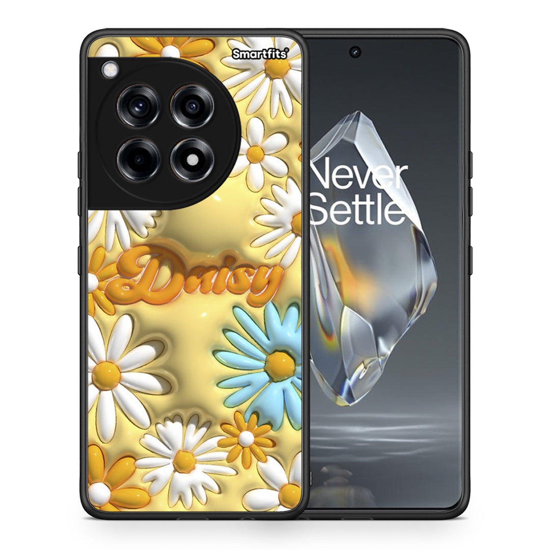 Θήκη OnePlus 12R 5G Bubble Daisies από τη Smartfits με σχέδιο στο πίσω μέρος και μαύρο περίβλημα | OnePlus 12R 5G Bubble Daisies case with colorful back and black bezels