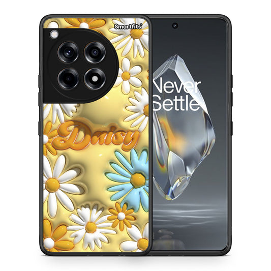 Θήκη OnePlus 12R 5G Bubble Daisies από τη Smartfits με σχέδιο στο πίσω μέρος και μαύρο περίβλημα | OnePlus 12R 5G Bubble Daisies case with colorful back and black bezels