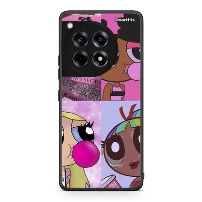 OnePlus 12R 5G Bubble Girls Θήκη Αγίου Βαλεντίνου από τη Smartfits με σχέδιο στο πίσω μέρος και μαύρο περίβλημα | Smartphone case with colorful back and black bezels by Smartfits