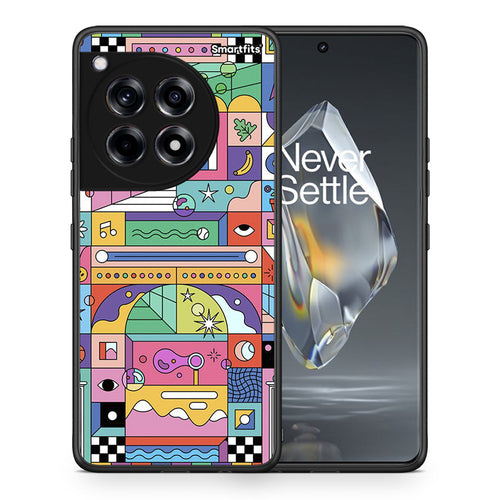 Θήκη OnePlus 12R 5G Bubbles Soap από τη Smartfits με σχέδιο στο πίσω μέρος και μαύρο περίβλημα | OnePlus 12R 5G Bubbles Soap case with colorful back and black bezels