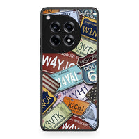 Thumbnail for OnePlus 12R 5G Car Plates θήκη από τη Smartfits με σχέδιο στο πίσω μέρος και μαύρο περίβλημα | Smartphone case with colorful back and black bezels by Smartfits