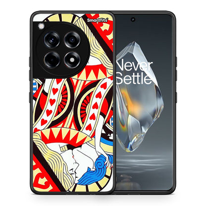 Θήκη OnePlus 12R 5G Card Love από τη Smartfits με σχέδιο στο πίσω μέρος και μαύρο περίβλημα | OnePlus 12R 5G Card Love case with colorful back and black bezels