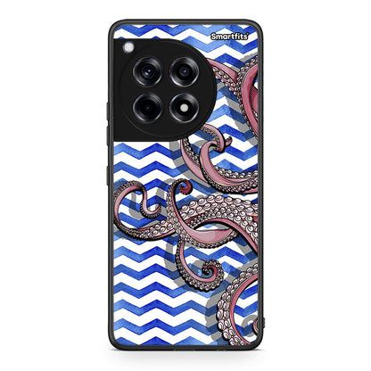 OnePlus 12R 5G Chevron Devilfish θήκη από τη Smartfits με σχέδιο στο πίσω μέρος και μαύρο περίβλημα | Smartphone case with colorful back and black bezels by Smartfits