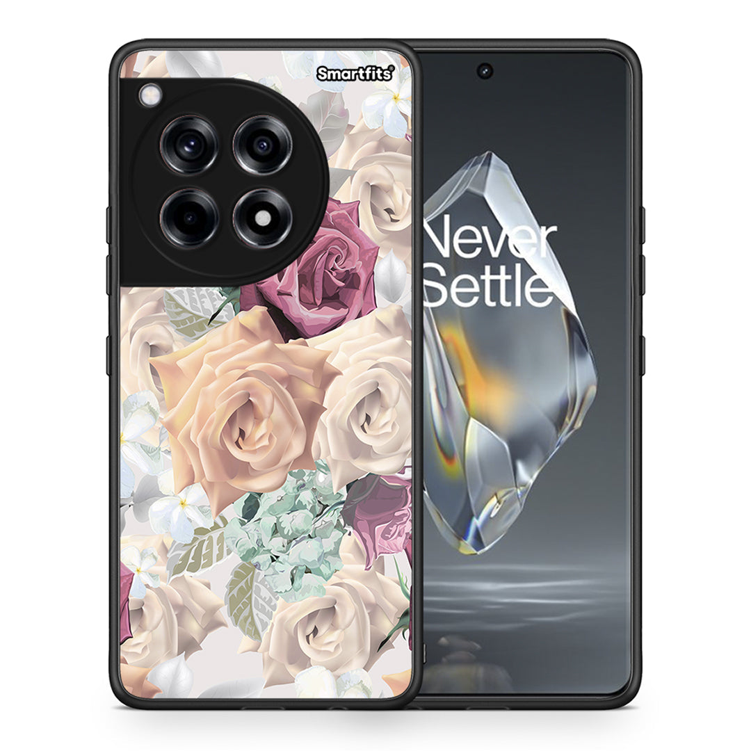 Θήκη OnePlus 12R 5G Bouquet Floral από τη Smartfits με σχέδιο στο πίσω μέρος και μαύρο περίβλημα | OnePlus 12R 5G Bouquet Floral case with colorful back and black bezels