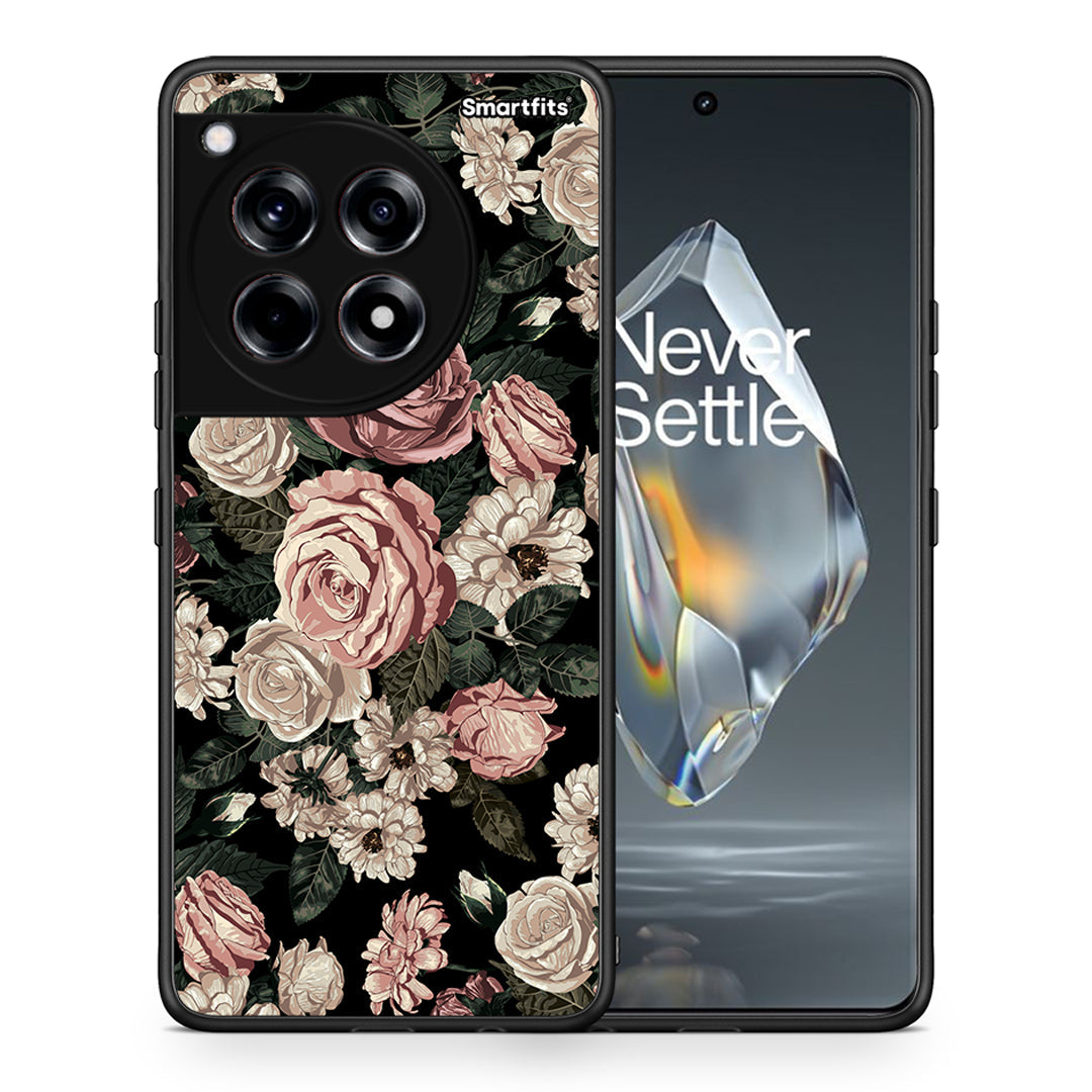 Θήκη OnePlus 12R 5G Wild Roses Flower από τη Smartfits με σχέδιο στο πίσω μέρος και μαύρο περίβλημα | OnePlus 12R 5G Wild Roses Flower case with colorful back and black bezels