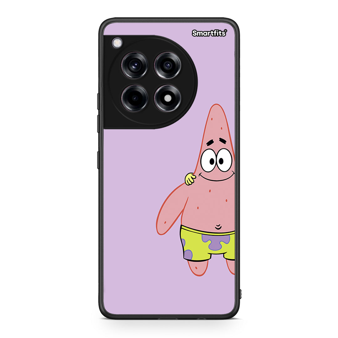 OnePlus 12R 5G Friends Patrick θήκη από τη Smartfits με σχέδιο στο πίσω μέρος και μαύρο περίβλημα | Smartphone case with colorful back and black bezels by Smartfits
