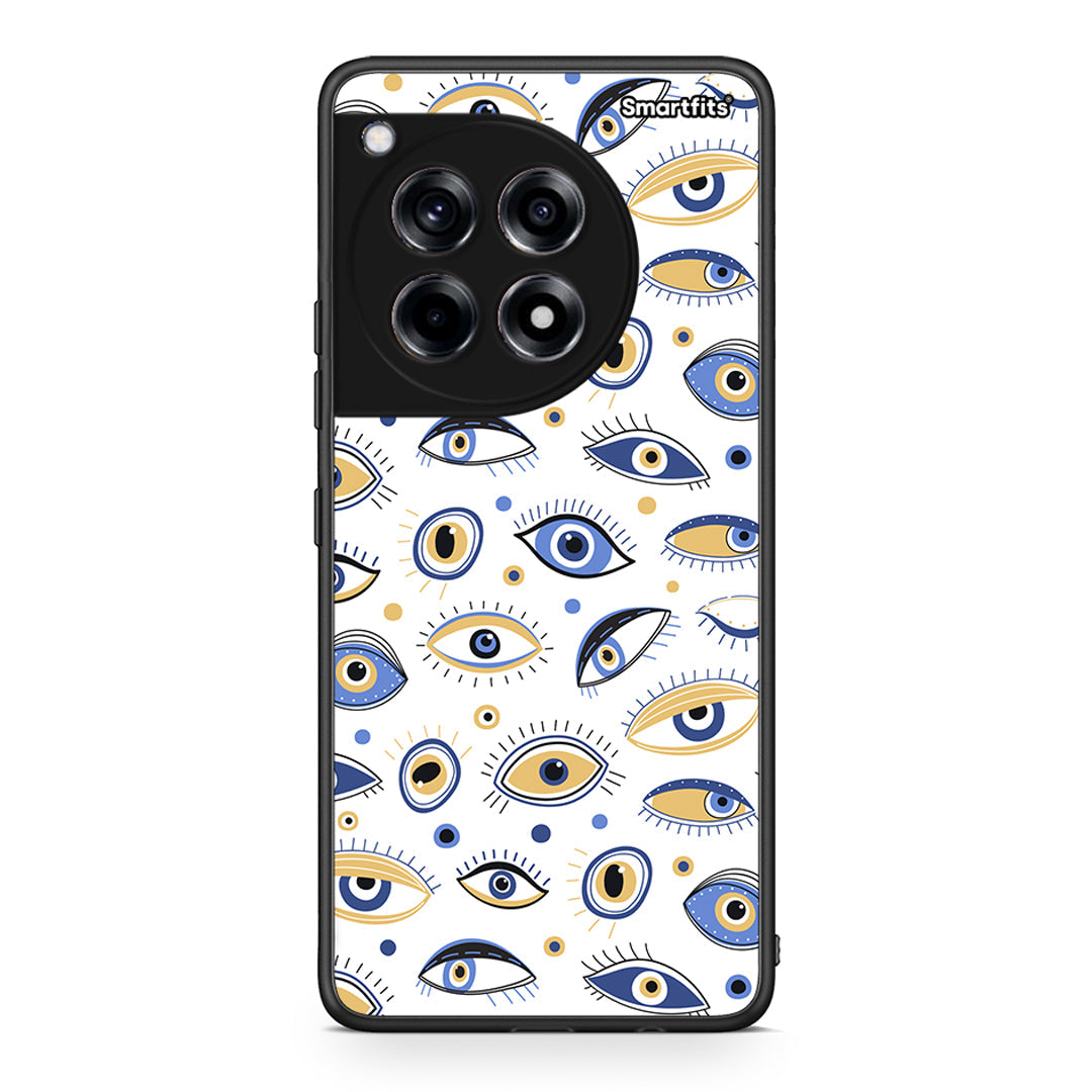 OnePlus 12R 5G Ftou Ftou θήκη από τη Smartfits με σχέδιο στο πίσω μέρος και μαύρο περίβλημα | Smartphone case with colorful back and black bezels by Smartfits