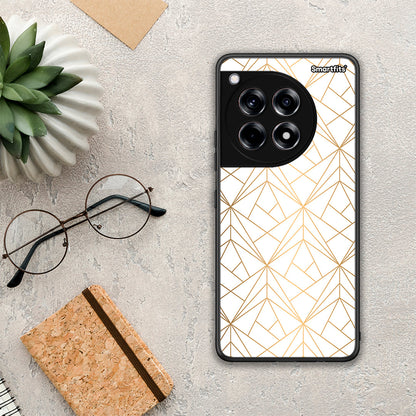 Geometric Luxury White - OnePlus 12R 5G θήκη