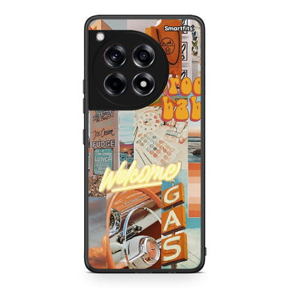 OnePlus 12R 5G Groovy Babe Θήκη Αγίου Βαλεντίνου από τη Smartfits με σχέδιο στο πίσω μέρος και μαύρο περίβλημα | Smartphone case with colorful back and black bezels by Smartfits