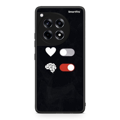 OnePlus 12R 5G Heart Vs Brain Θήκη Αγίου Βαλεντίνου από τη Smartfits με σχέδιο στο πίσω μέρος και μαύρο περίβλημα | Smartphone case with colorful back and black bezels by Smartfits