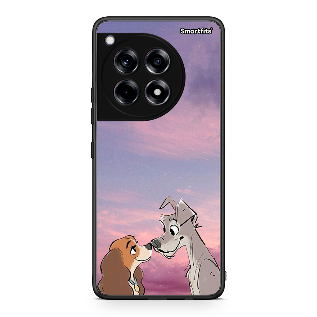 OnePlus 12R 5G Lady And Tramp θήκη από τη Smartfits με σχέδιο στο πίσω μέρος και μαύρο περίβλημα | Smartphone case with colorful back and black bezels by Smartfits