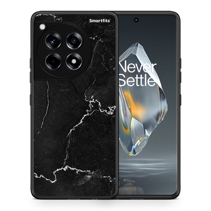 Θήκη OnePlus 12R 5G Marble Black από τη Smartfits με σχέδιο στο πίσω μέρος και μαύρο περίβλημα | OnePlus 12R 5G Marble Black case with colorful back and black bezels