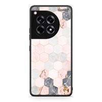 Thumbnail for 4 - OnePlus 12R 5G Hexagon Pink Marble case, cover, bumper