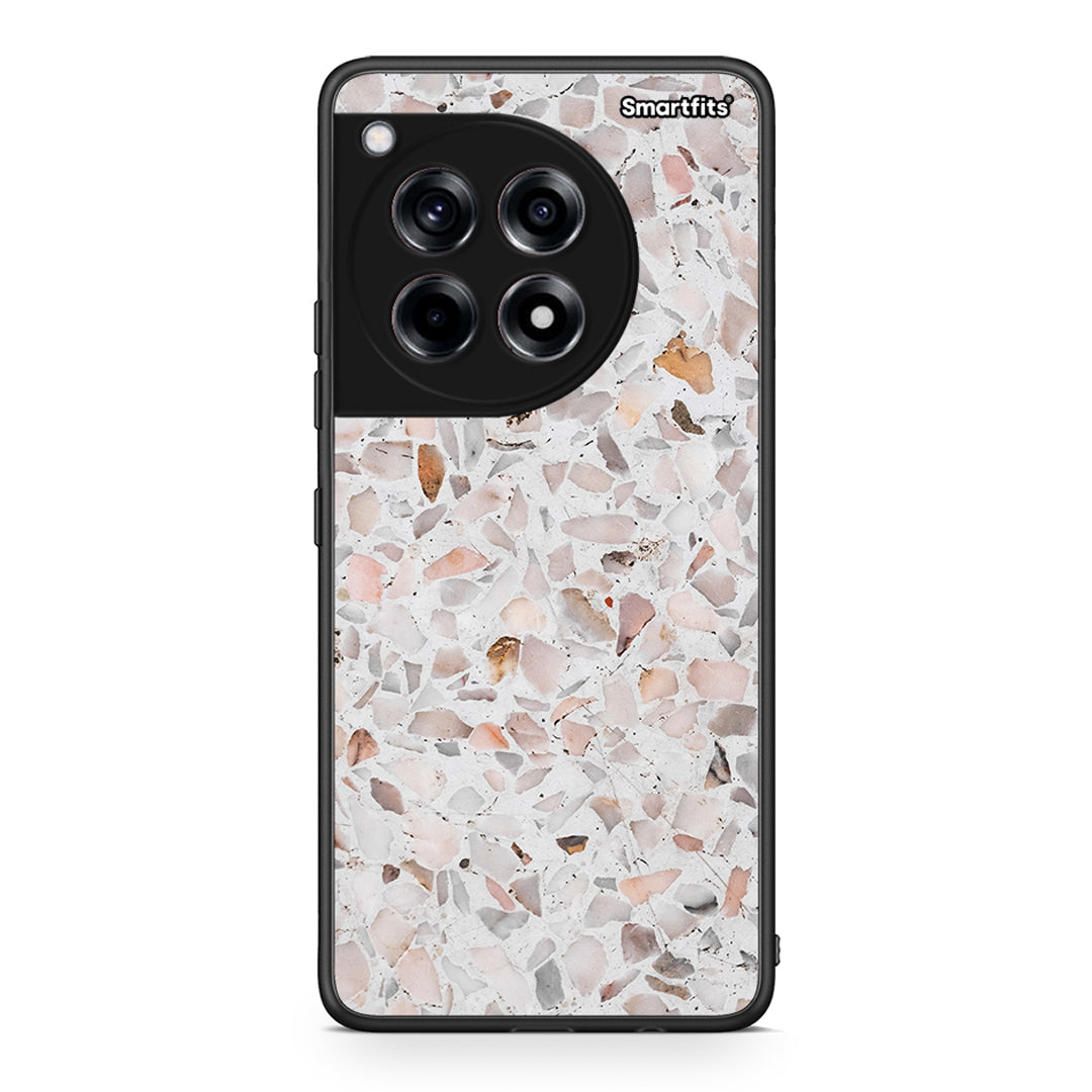 OnePlus 12R 5G Marble Terrazzo θήκη από τη Smartfits με σχέδιο στο πίσω μέρος και μαύρο περίβλημα | Smartphone case with colorful back and black bezels by Smartfits