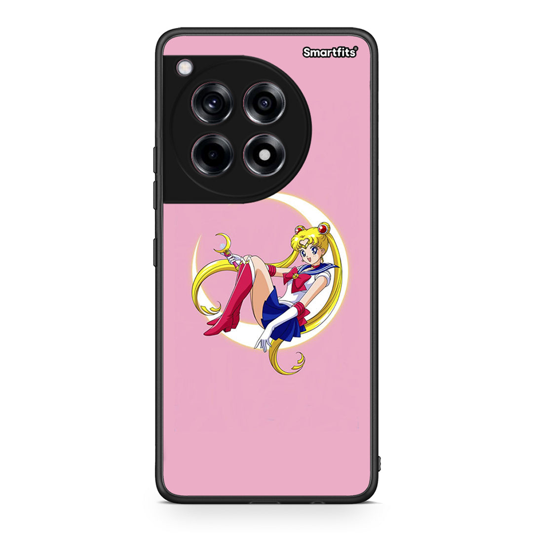 OnePlus 12R 5G Moon Girl θήκη από τη Smartfits με σχέδιο στο πίσω μέρος και μαύρο περίβλημα | Smartphone case with colorful back and black bezels by Smartfits