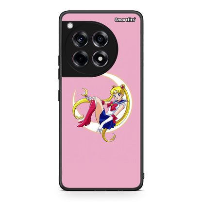 OnePlus 12R 5G Moon Girl θήκη από τη Smartfits με σχέδιο στο πίσω μέρος και μαύρο περίβλημα | Smartphone case with colorful back and black bezels by Smartfits