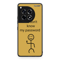 Thumbnail for OnePlus 12R 5G My Password Θήκη από τη Smartfits με σχέδιο στο πίσω μέρος και μαύρο περίβλημα | Smartphone case with colorful back and black bezels by Smartfits