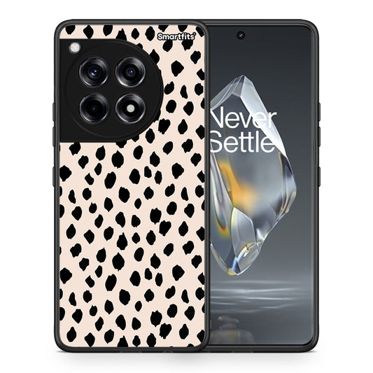 Θήκη OnePlus 12R 5G New Polka Dots από τη Smartfits με σχέδιο στο πίσω μέρος και μαύρο περίβλημα | OnePlus 12R 5G New Polka Dots case with colorful back and black bezels