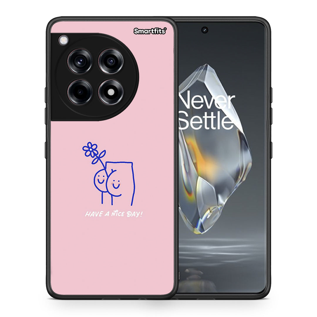 Θήκη OnePlus 12R 5G Nice Day από τη Smartfits με σχέδιο στο πίσω μέρος και μαύρο περίβλημα | OnePlus 12R 5G Nice Day case with colorful back and black bezels