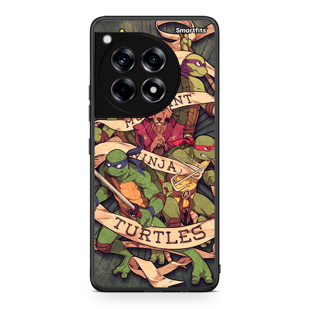 OnePlus 12R 5G Ninja Turtles θήκη από τη Smartfits με σχέδιο στο πίσω μέρος και μαύρο περίβλημα | Smartphone case with colorful back and black bezels by Smartfits