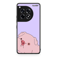 Thumbnail for OnePlus 12R 5G Pig Love 2 Θήκη Αγίου Βαλεντίνου από τη Smartfits με σχέδιο στο πίσω μέρος και μαύρο περίβλημα | Smartphone case with colorful back and black bezels by Smartfits