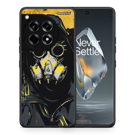 Θήκη OnePlus 12R 5G Mask PopArt από τη Smartfits με σχέδιο στο πίσω μέρος και μαύρο περίβλημα | OnePlus 12R 5G Mask PopArt case with colorful back and black bezels