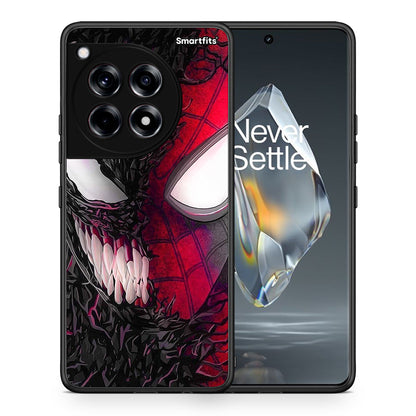 Θήκη OnePlus 12R 5G SpiderVenom PopArt από τη Smartfits με σχέδιο στο πίσω μέρος και μαύρο περίβλημα | OnePlus 12R 5G SpiderVenom PopArt case with colorful back and black bezels