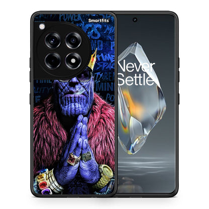 Θήκη OnePlus 12R 5G Thanos PopArt από τη Smartfits με σχέδιο στο πίσω μέρος και μαύρο περίβλημα | OnePlus 12R 5G Thanos PopArt case with colorful back and black bezels
